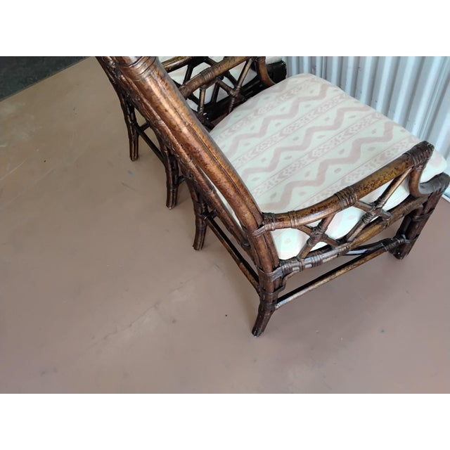 Textile Lexington Royal Kahala Arm Dining Chairs For Sale - Image 7 of 9