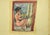 "The Phone" is an original hand colored drawing on ivory-colorated paper by Mino Maccari (1898-1989). Good condition...