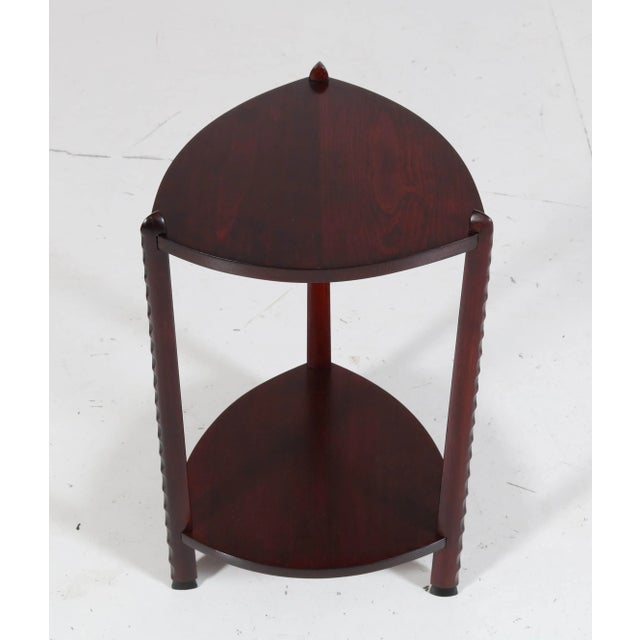 Wood Art Deco Stained Beech Side Table Attributed to Piet Kramer, 1920s For Sale - Image 7 of 10