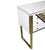 Late 20th Century 20th Century Art Deco Style Italian White, Black /Gold Chest Cabinet / Sideboard For Sale - Image 5 of 9