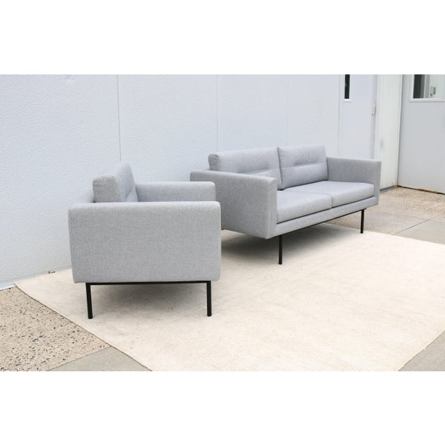 Contemporary Andreu World and Gensler Design Element Sofa and Lounge Chair, Set of 2 For Sale - Image 4 of 18