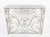 French Country Vintage French Country Whitewashed Wrought Iron Console Table With Marble Top For Sale - Image 3 of 12