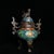 Traditional Vintage Cloisonné Enamel Dragon-Handled Tripod Censer With Qianlong Mark For Sale - Image 3 of 9