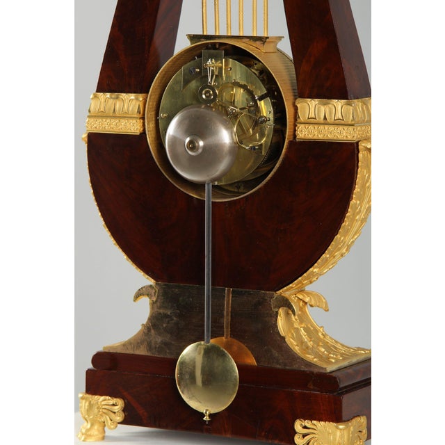 Antique Lyre Mantel Clock, 1825 For Sale - Image 15 of 16