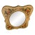 20th Century Folk Style Painted Floral Mirror For Sale