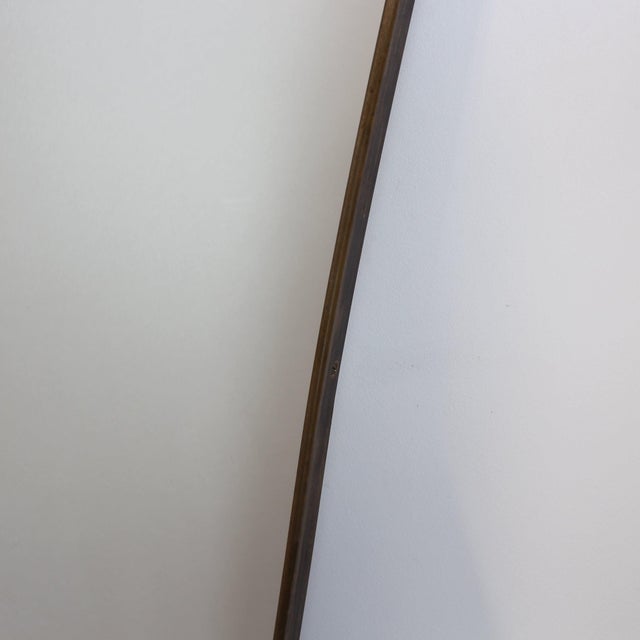 Gold Vintage Italian Wall Mirror with Brass Frame, 1960s For Sale - Image 8 of 12
