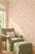 Chinoiserie Butterfly Grove Grasscloth Wallpaper by House Party | Pink Blush | 6 Yards For Sale - Image 3 of 10