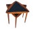 Pair of 1960s Danish Modern Teak Triangle End Tables With Black Laminate For Sale - Image 11 of 13