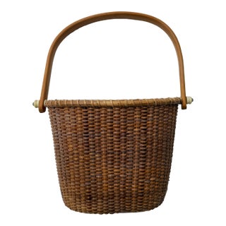 Vintage Nantucket Lightship Basket For Sale