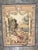 This beautifully detailed vintage tapestry, dating to circa 2000, features an elaborate French classical composition...