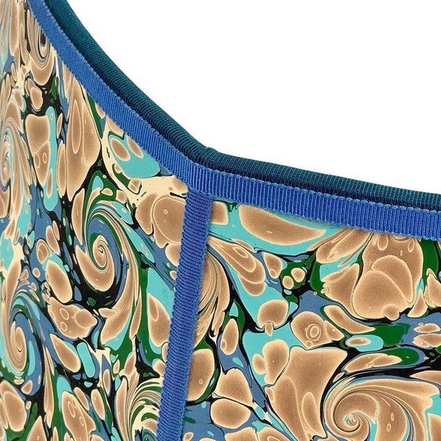 Marble Paper Lampshade For Sale - Image 4 of 4