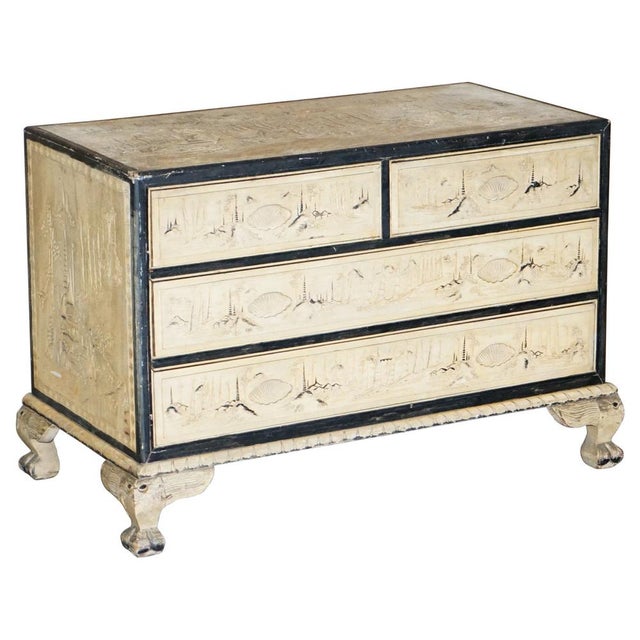 Chinese Carved Camphor Wood Chest of Drawers, 1920s For Sale - Image 18 of 18