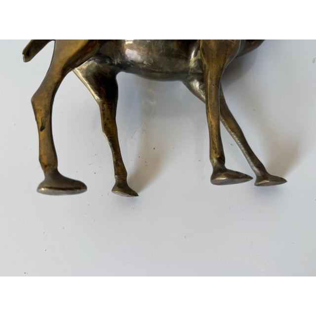1980s Vintage Solid Brass Camel Figurine Sculpture For Sale - Image 12 of 12