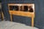 Lane Furniture Mid Century Modern Attributed to Lane Staccato Brutalist Oak Mirrored Full Headboard For Sale - Image 4 of 10