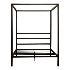 Modern Iron Canopy Queen Bed