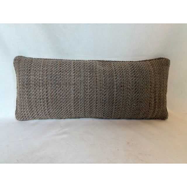 Textile Late 20th Century Pillow of Handwoven Cotton Nepalese Bands For Sale - Image 7 of 7