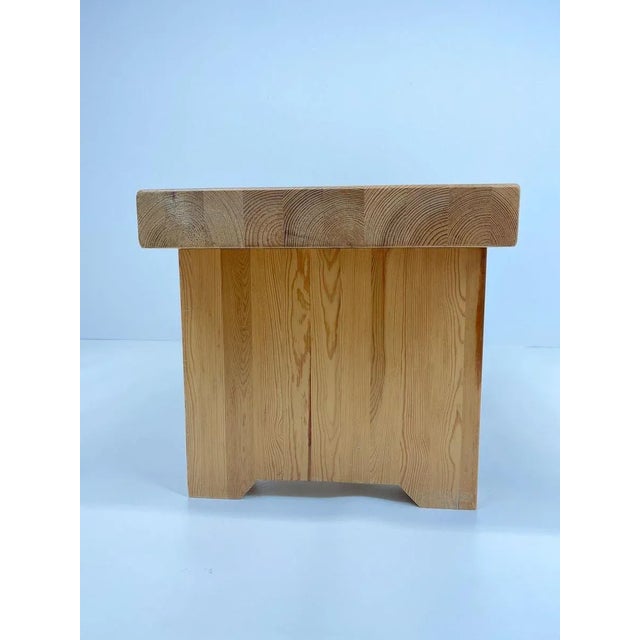Scandinavian Modern Solid Pine Bench from Fröseke, Sweden, 1970s For Sale - Image 11 of 16