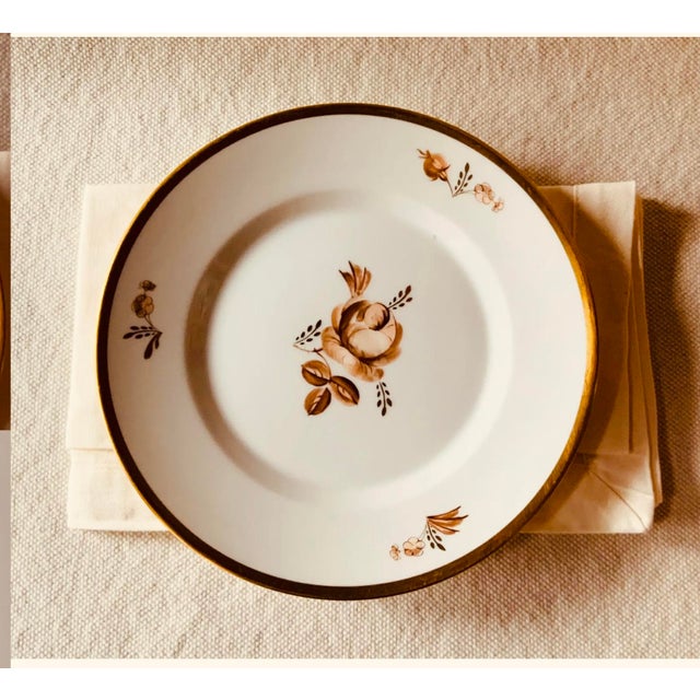 1960s Royal Copenhagen Brown Rose Breakfast Set - 3 pcs For Sale - Image 12 of 18