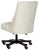 Desk Chair in White & Light Ginger For Sale - Image 4 of 9