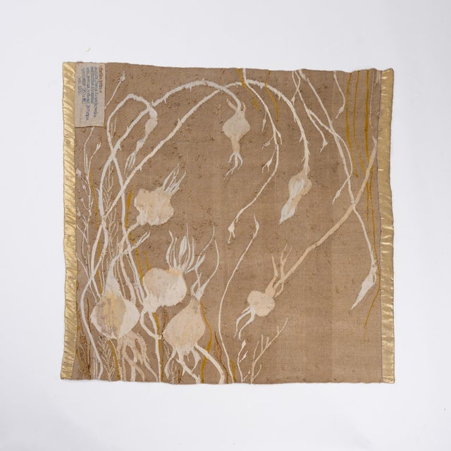 Woven Art Tapestry Wall Hanging Roses, Poland, 1980s For Sale - Image 9 of 13