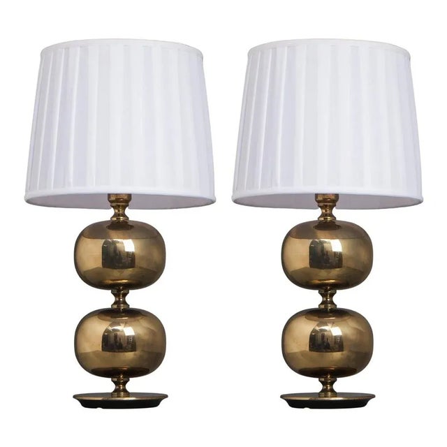 Swedish Brass Table Lamps from Ab Stilarmatur, 1960s, Set of 2 For Sale - Image 11 of 11