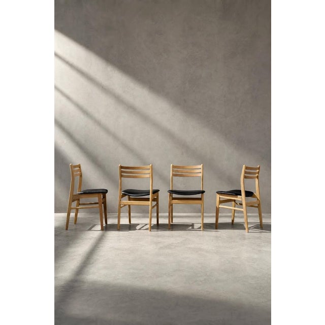 Vintage Scandinavian Oak Dining Chairs from Sax Møbelfabrik, 1960s, Set of 4 For Sale - Image 14 of 18