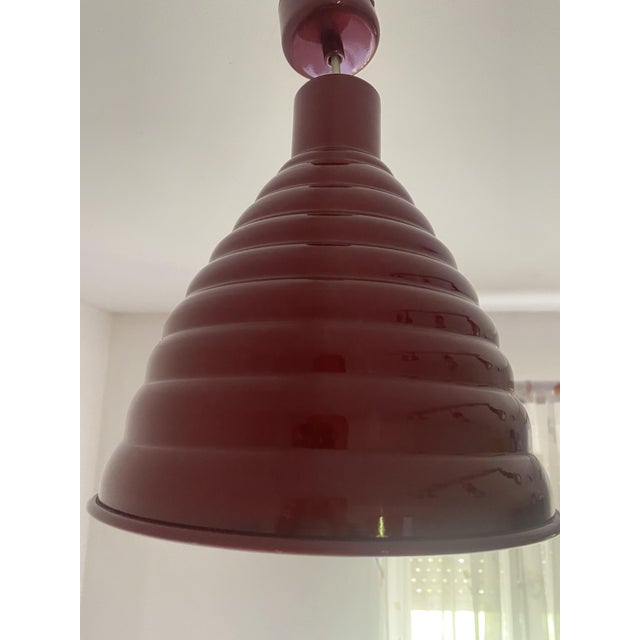 Vintage Industrial Pendant Light by Sijaj Hrastnik, Former Yugoslavia, 1970s For Sale - Image 4 of 13