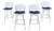 Mid-Century Modern Harry Bertoia for Knoll Bertoia Bar Height Stools - Set of 4 For Sale
