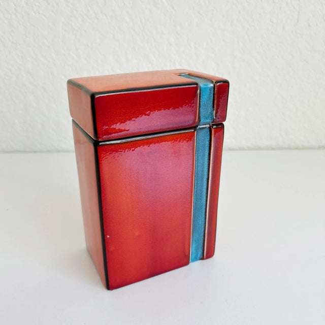 Mid 20th Century 1970s Mondrian Inspired Canister For Sale - Image 5 of 9
