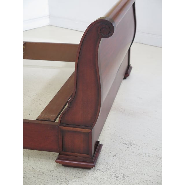 20th Century Traditional Baker Queen Size Mahogany Sleigh Bed Chairish