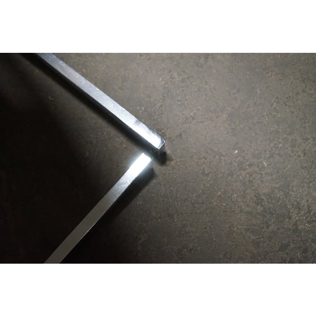 1970s Set of 6 "Z" Upholstered Dining Chairs With Chrome Frames by Milo Baughman for Dia For Sale - Image 11 of 12