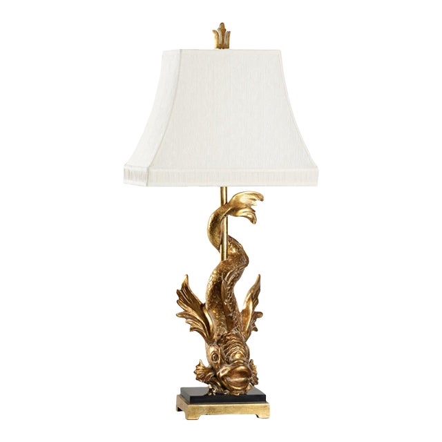 Wildwood Imperial Dragon Table Lamp - Gold For Sale
