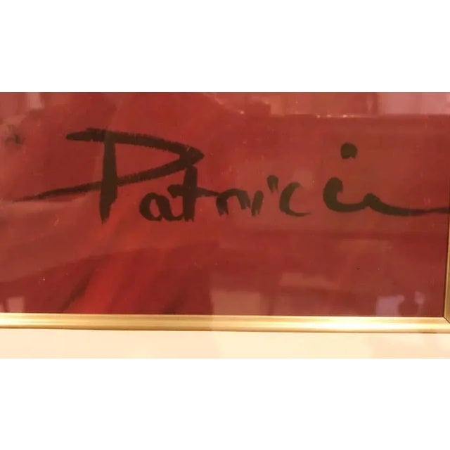 Art Deco Lithograph by Patricia Govezensky of Two Woman Gilt Framed Signed For Sale - Image 3 of 13