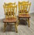 Farmhouse Antique Temple-Stuart Mustard Painted Country Dining Chairs, Set of 4 For Sale - Image 3 of 14