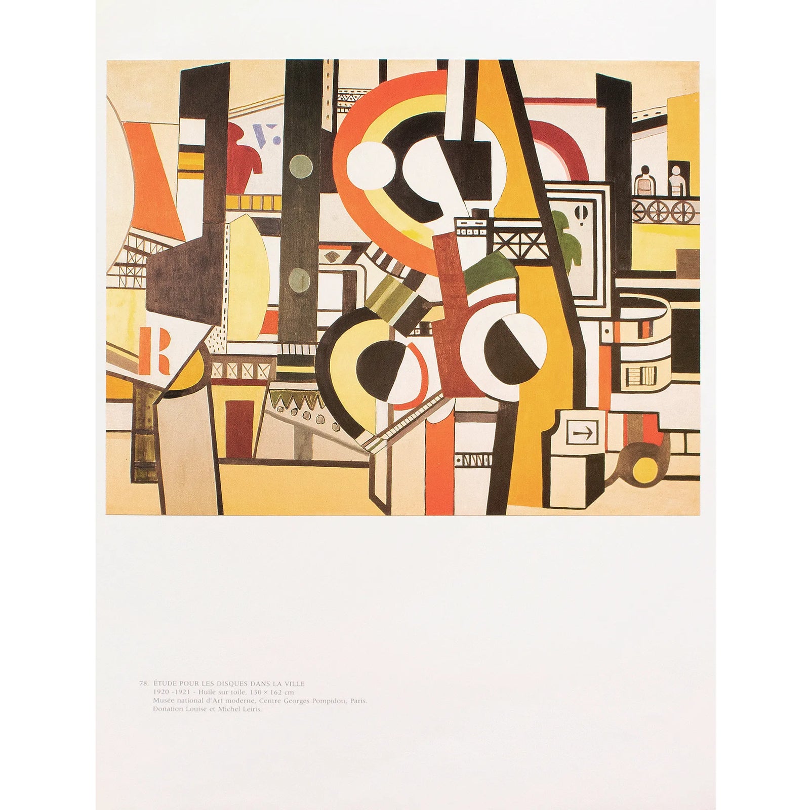 Fernand Leger、Rose et compas、希少画集画、新品高級額 1990 After Fernand Leger 