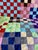 1970s Vintage 70s Patchwork Knit Quilt *Twin Size* Checkerboard Chickens Hearts Quilted Throw For Sale - Image 5 of 9
