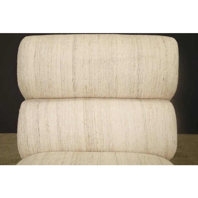 Set of 6 Channel-Tufted Post-Modern Dining Chairs by Finesse, 1970s, Signed For Sale - Image 14 of 15