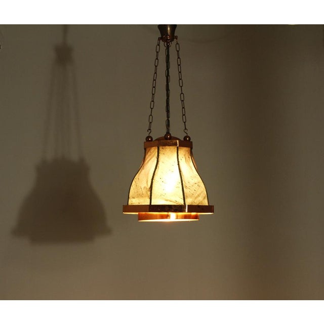Vintage Swedish Copper Pendant Lamp, 1950s For Sale - Image 9 of 17