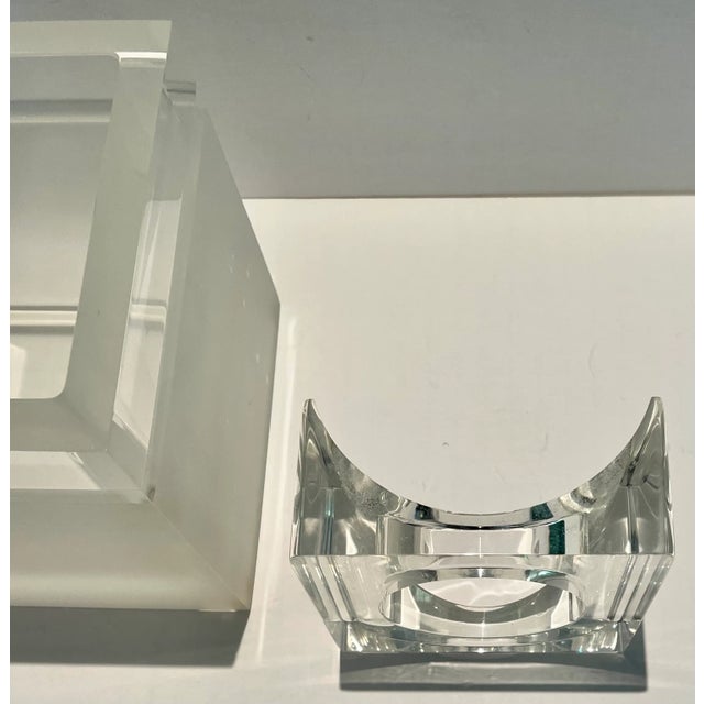 Late 20th Century Lucite Boutique Tissue Box in the Style of Charles Hollis Jones For Sale - Image 10 of 11