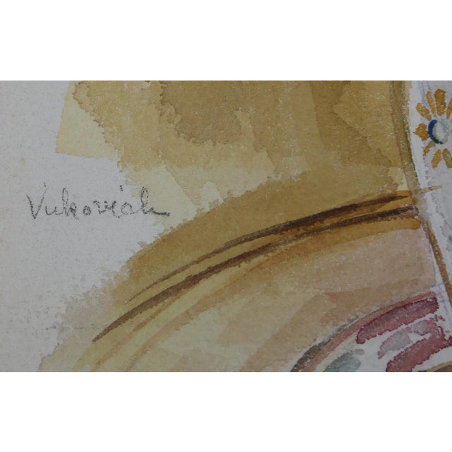 Still Life with Chinese Doll Charles Blaze Vukovich American (1918–1986) Date: circa 1975 Watercolor on Paper Size: 15.5 x...