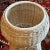 Mid-20th Century Boho White Wicker Pedestal Planter For Sale - Image 4 of 12