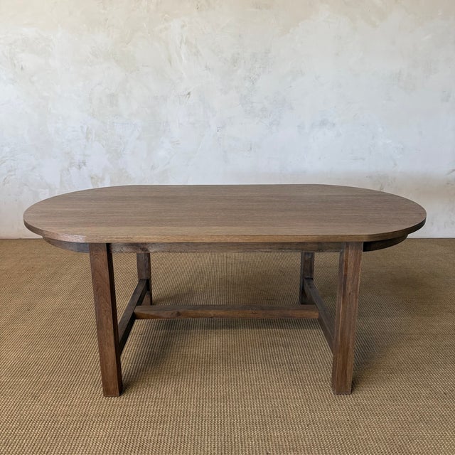 Amber White Oak Dining Table in Montana Brown Finish For Sale - Image 4 of 12