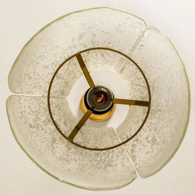1970s Flower Pendant Lamp from Hillebrand, Europe, Germany For Sale - Image 5 of 13