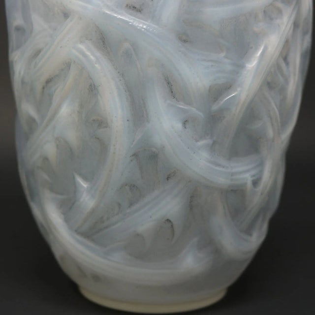 Rene Lalique Opalescent Glass 'Ronces' Vase For Sale - Image 12 of 12