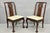 Vintage Drexel Heritage Oriental Chinese Style Carved Solid Mahogany Dining Side Chairs with Ball and Claw Feet - Set of...