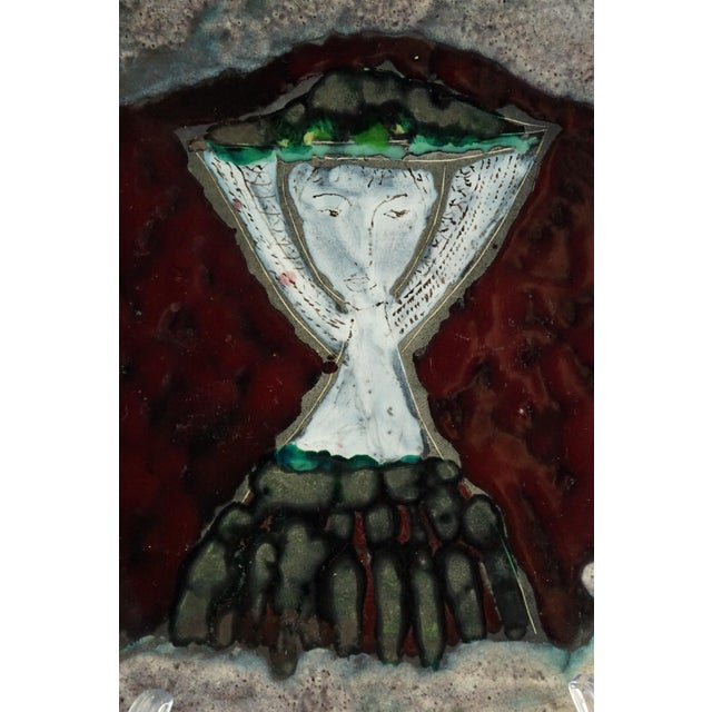 Ceramic Vintage Sardinian Futurist Ceramic Plate by Melchiorre Melis, 1930s For Sale - Image 7 of 18