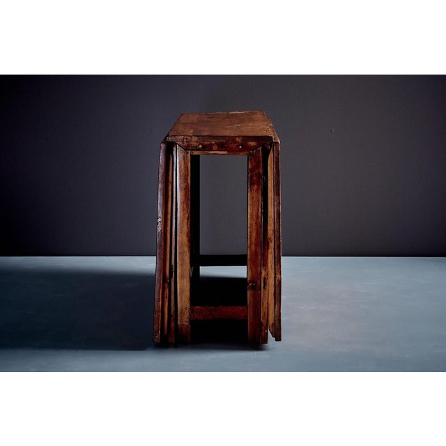 Swedish Table in Pine with Folding Leaves, 1920s For Sale - Image 4 of 14