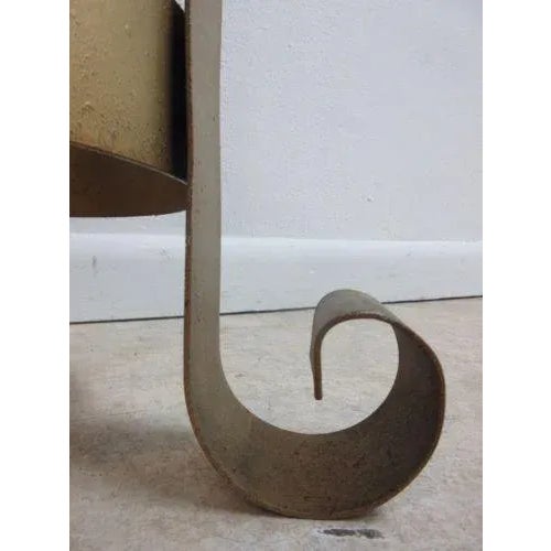 Vintage French Regency Wrought Iron Umbrella Stand For Sale In Philadelphia - Image 6 of 11