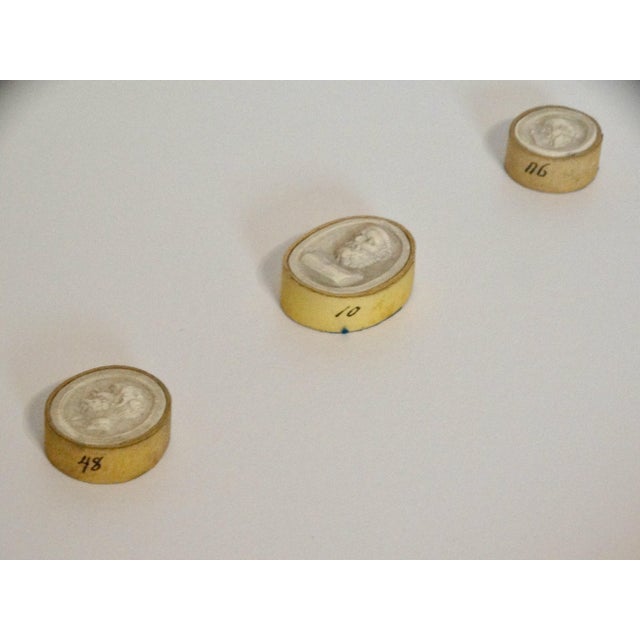 1820's Framed Genuine Antique Grand Tour Intaglios, Set of 2 For Sale - Image 4 of 12