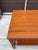 Beautiful Kai Kristiansen Teak Desk with drawers and front cabinets! Desk opening is 24.5 wide and 26.5 high. Sled Style...